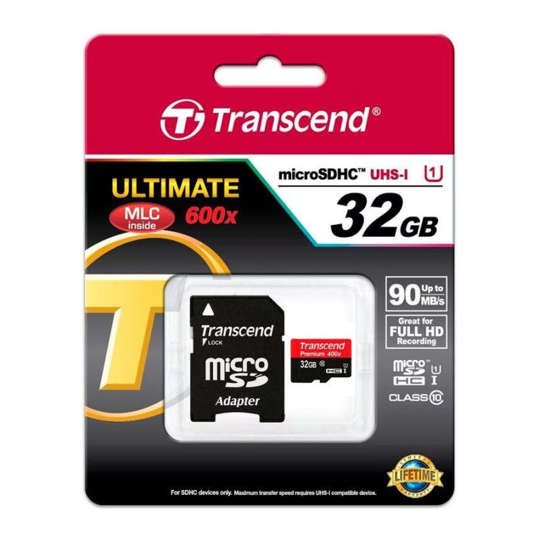 Transcend TS32GUSD300S 32 GB Classe 10 UHS-I UI 95 MB/s A1 - Cartão microSD