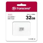 Transcend TS32GUSD300S 32 GB Classe 10 UHS-I UI 95 MB/s A1 - Cartão microSD