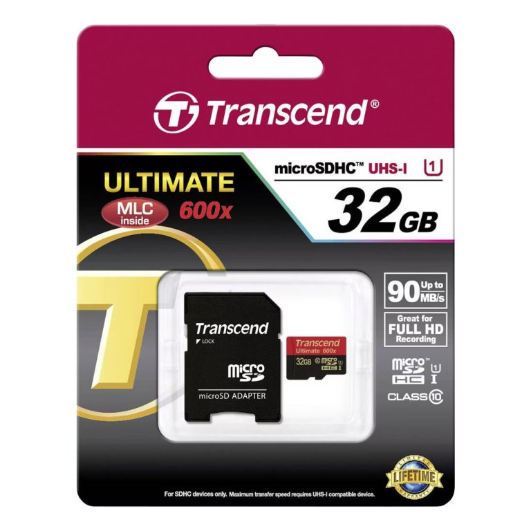 Transcend TS32GUSDHC10U1 32 GB 600x C10 U1 MLC NAND / - Cartão microSD