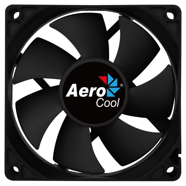 Ventilador de PC Aerocool Force 8, 7 pás, 8 cm,