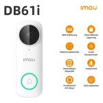 Vídeo Porteiro Imou DB61i 5 MP IP65 Wifi Visão Nocturna Parede