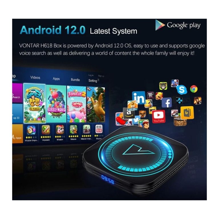 Vontar H618 2GB/16GB 4K Android 12.0 Android TV